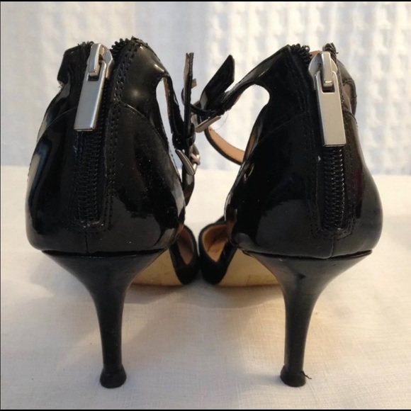 Dolce Vita Black Pointed Toe Zipper 3" Heel Suede - Picture 2 of 6